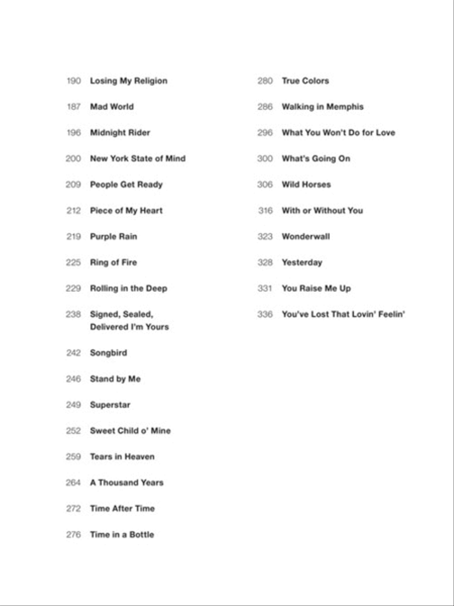 The New Standards Piano, Vocal, Guitar scores gallery preview page 3