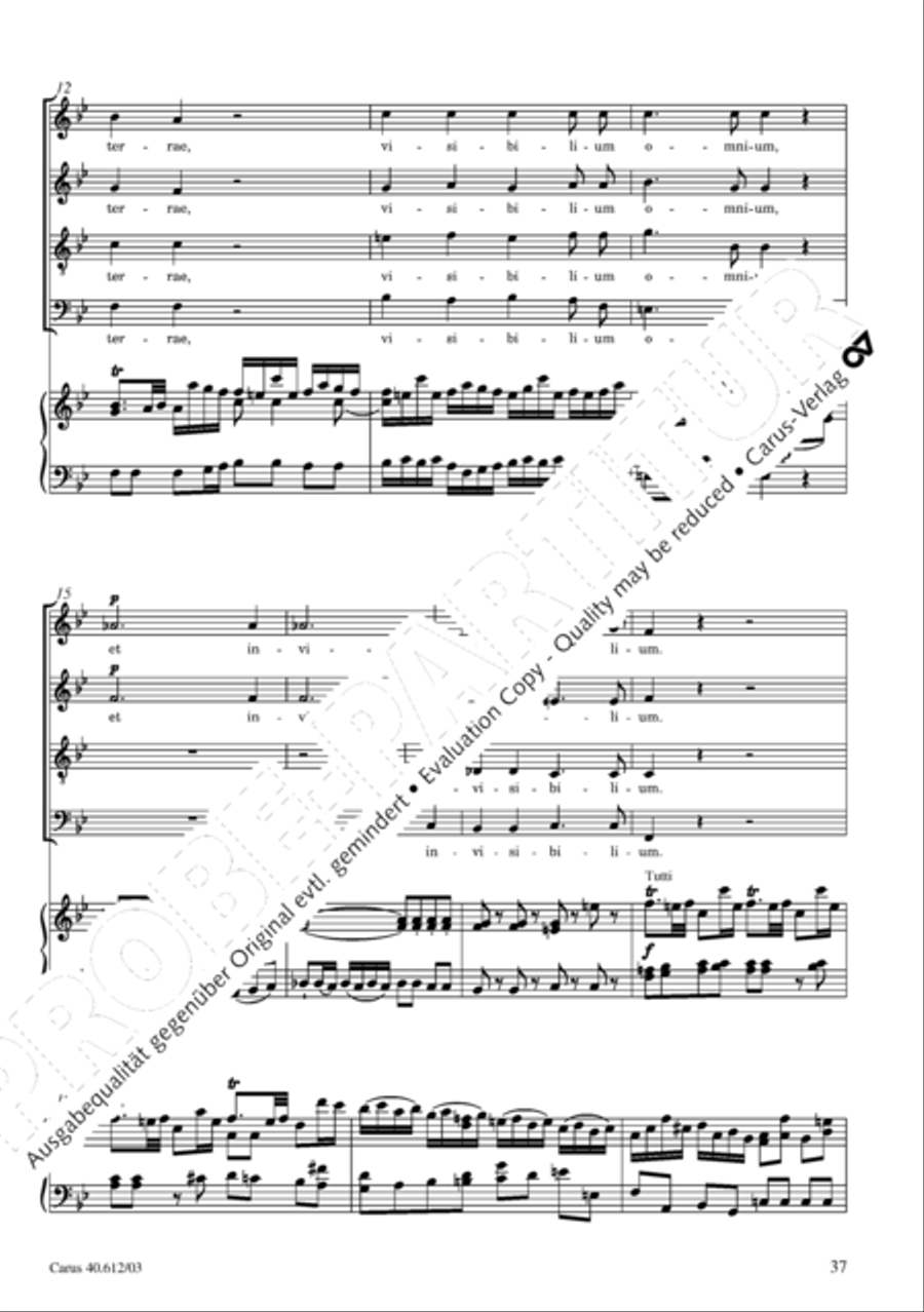 Harmoniemesse in B 4-Part scores gallery preview page 38