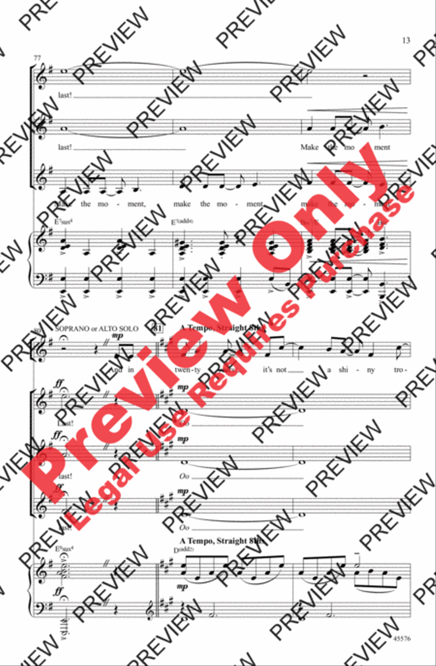 I Got You I Got You Women's Choir scores gallery preview page 13