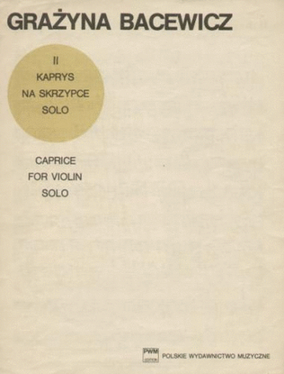 Book cover for Caprice No. 2