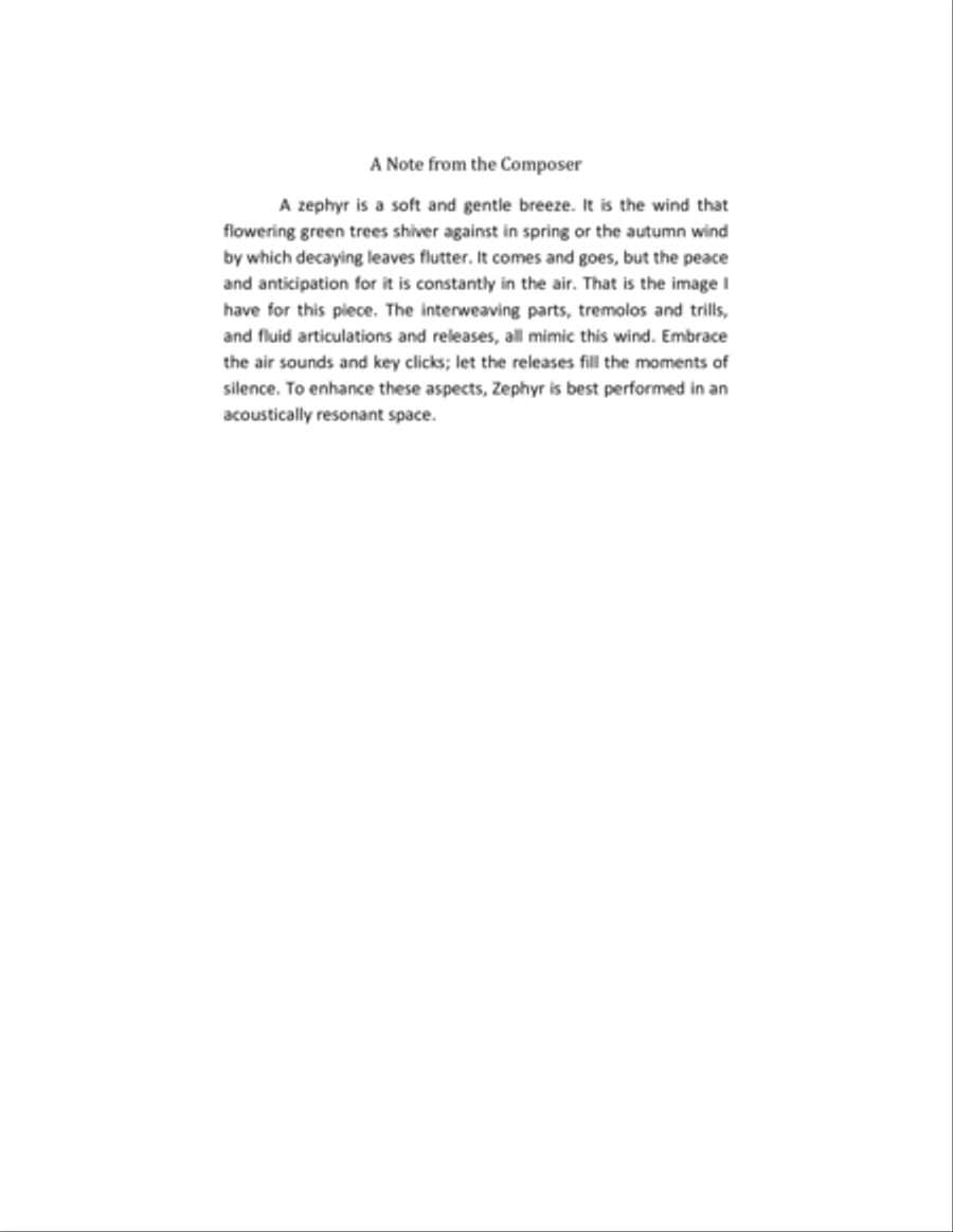 Zephyr: for 2 flutes Flute Duet scores gallery preview page 2