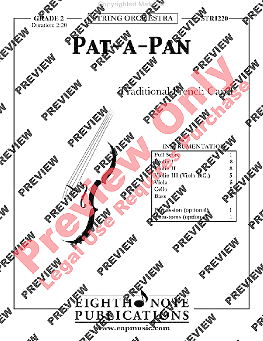 Pat-a-Pan String Orchestra scores gallery preview page 2