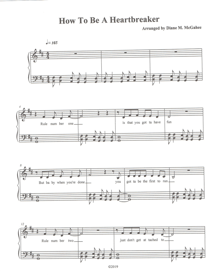 How To Be A Heartbreaker Small Ensemble scores gallery preview page 1