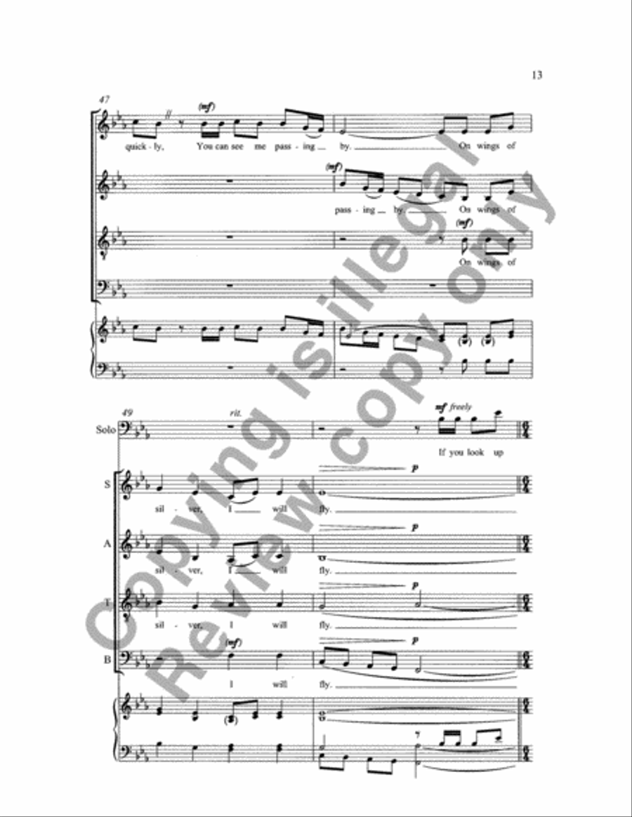 Every Night (When the Sun Goes Down) 4-Part scores gallery preview page 12