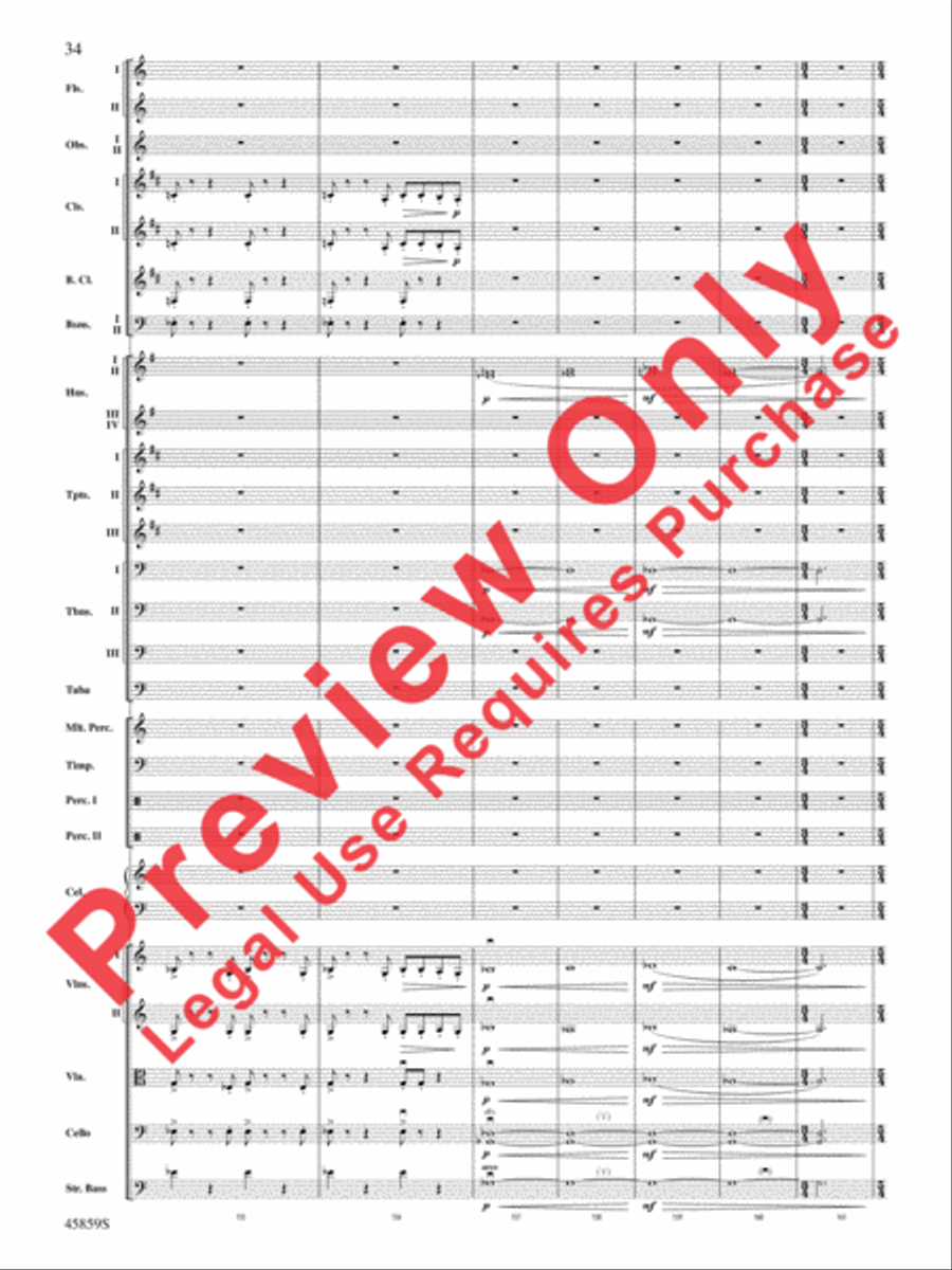 Fantastic Beasts and Where to Find Them Full Orchestra scores gallery preview page 34