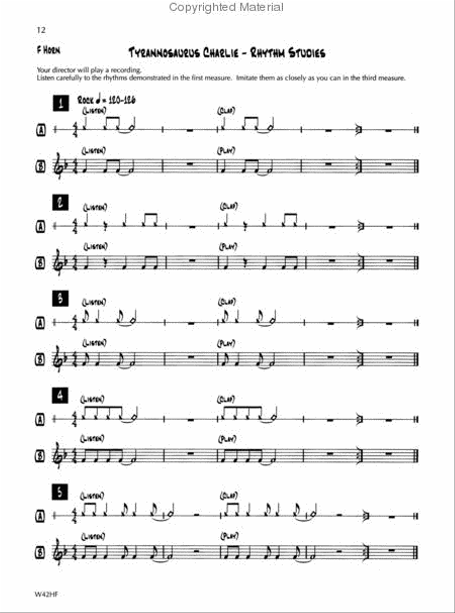 Standard of Excellence First Jazz Performance-French Horn Concert Band scores gallery preview page 4