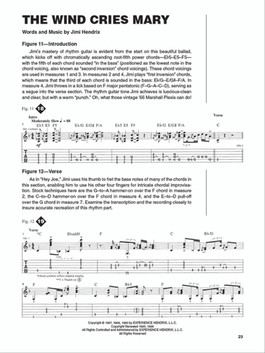 Jimi Hendrix – Signature Licks Electric Guitar scores gallery preview page 5