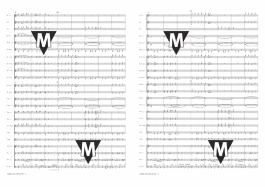 African Groove Concert Band scores gallery preview page 5