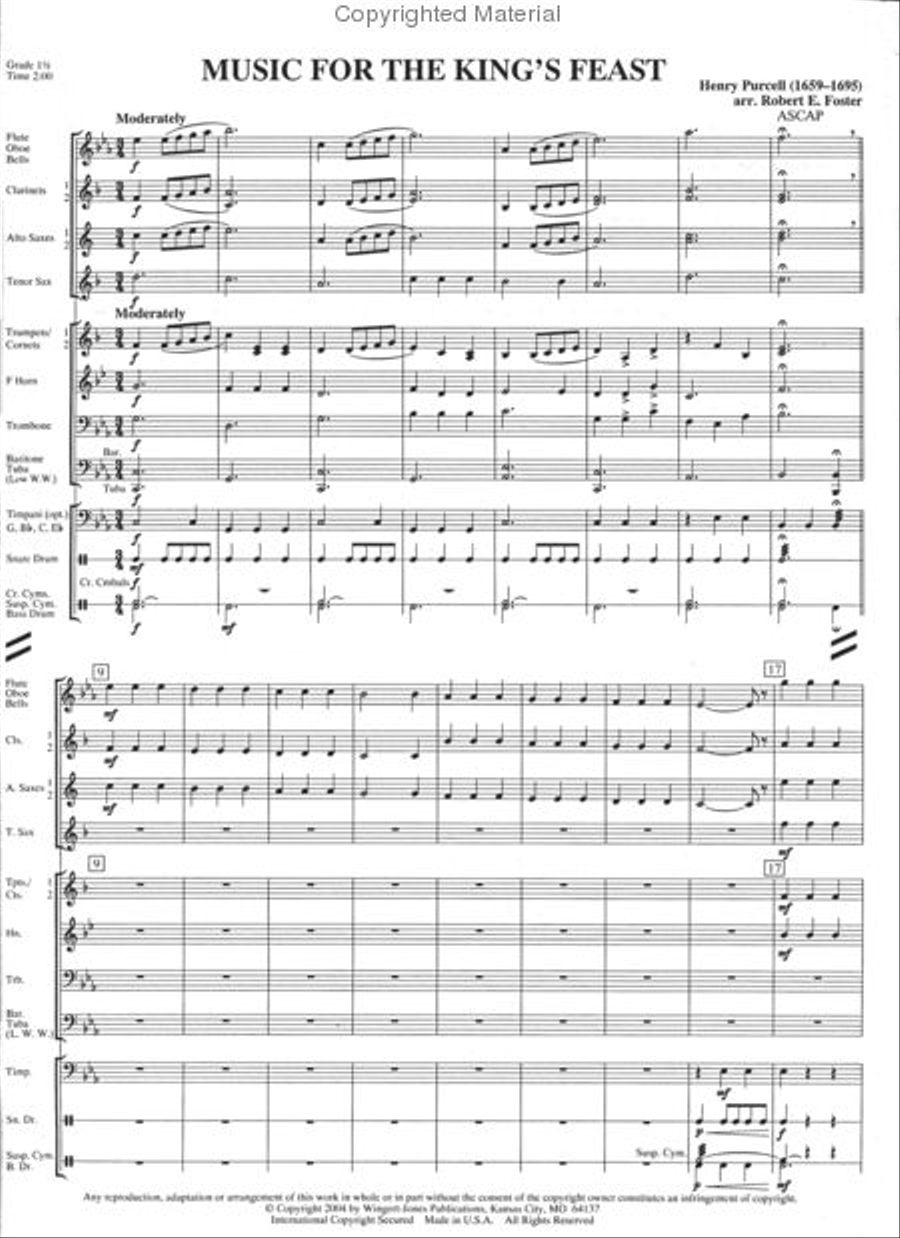 Music For The Kings Feast (Score) Concert Band scores gallery preview page 2