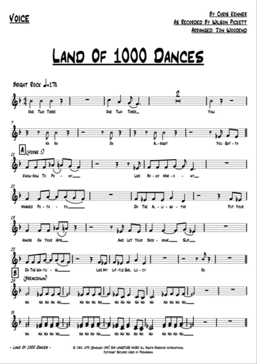 Land Of A Thousand Dances Jazz Ensemble scores gallery preview page 2