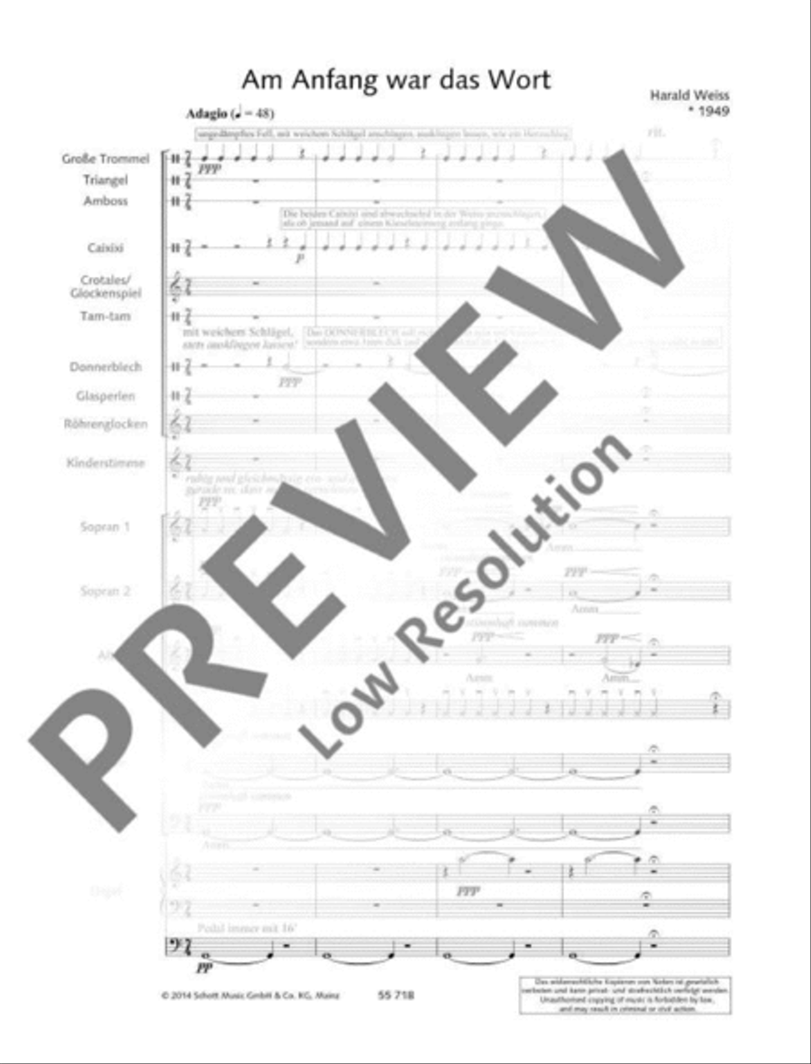 Am Anfang war das Wort Children's Choir scores gallery preview page 6