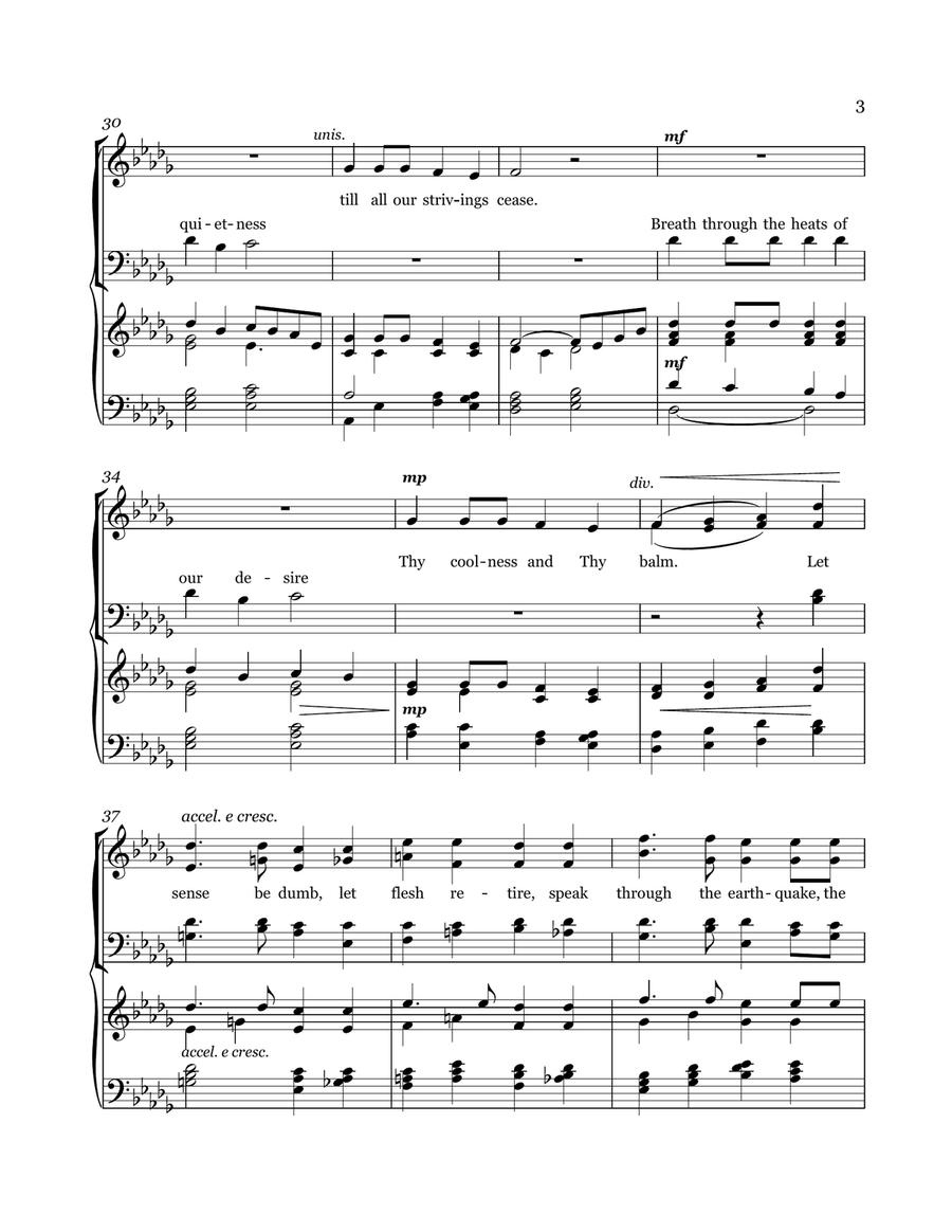 Hear Our Prayer, O Lord 4-Part scores gallery preview page 3