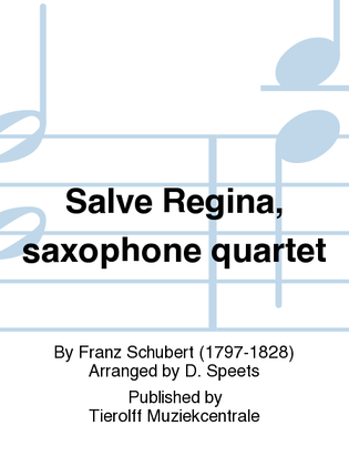 Book cover for Salve Regina, Saxophone Quartet