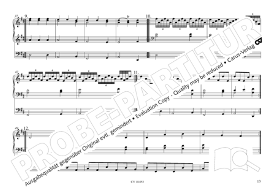 Das Husumer Orgelbuch von 1758 Organ Solo scores gallery preview page 14