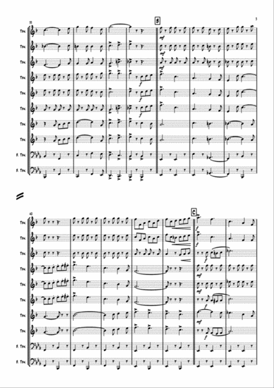 Seventy Six Trombones Brass Ensemble scores gallery preview page 3