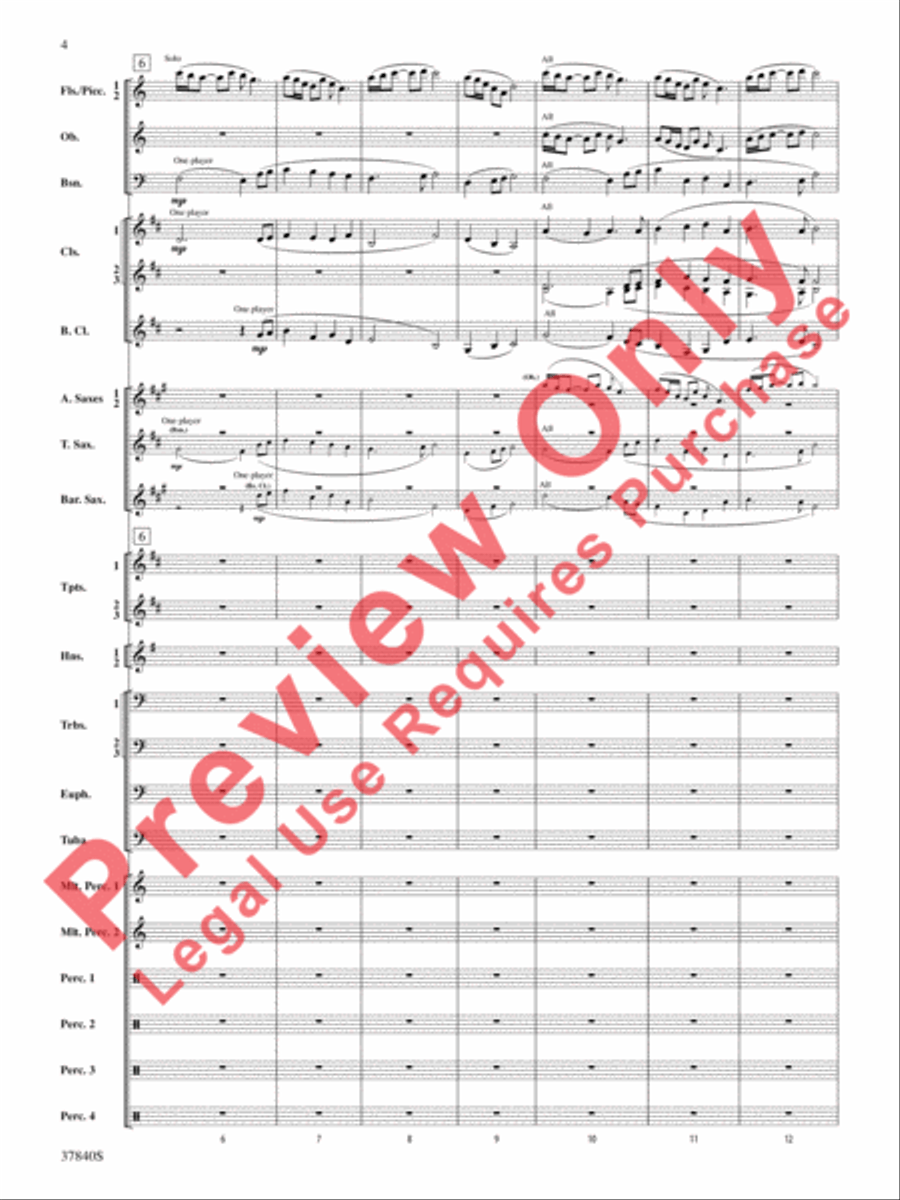 African Dreams African Dreams Concert Band scores gallery preview page 5