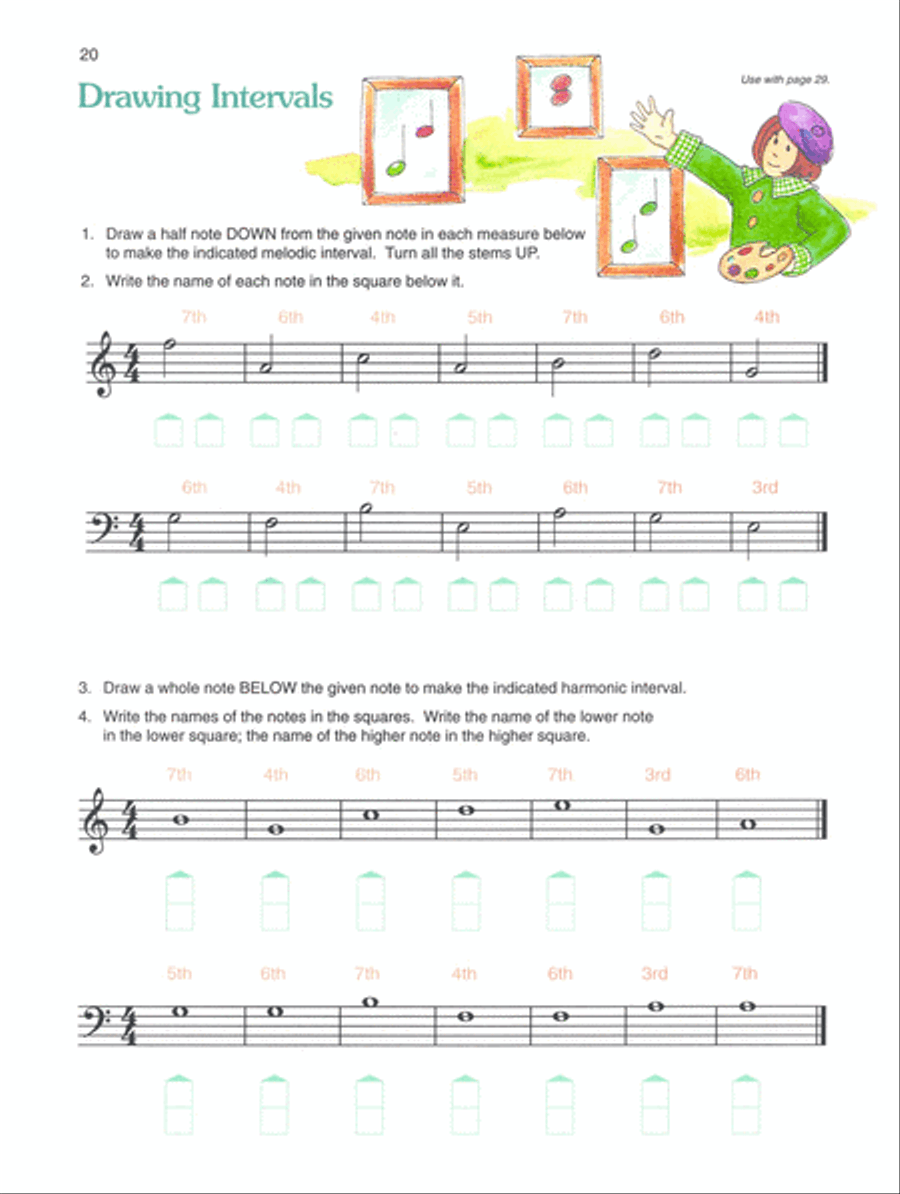 Alfred's Basic Piano Prep Course Notespeller, Book E Piano Method scores gallery preview page 3