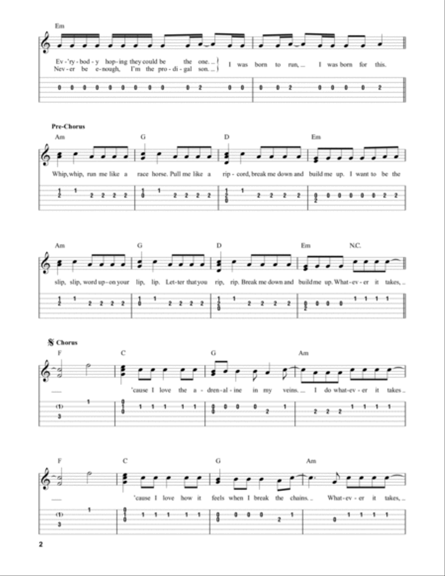 Whatever It Takes Whatever It Takes Acoustic Guitar scores gallery preview page 2