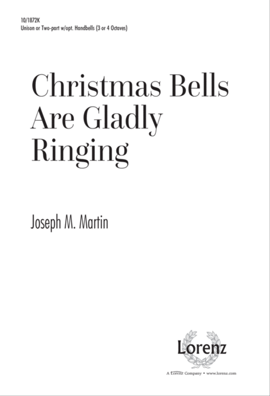 Christmas Bells Are Gladly Ringing Unison Choir scores gallery preview page 1