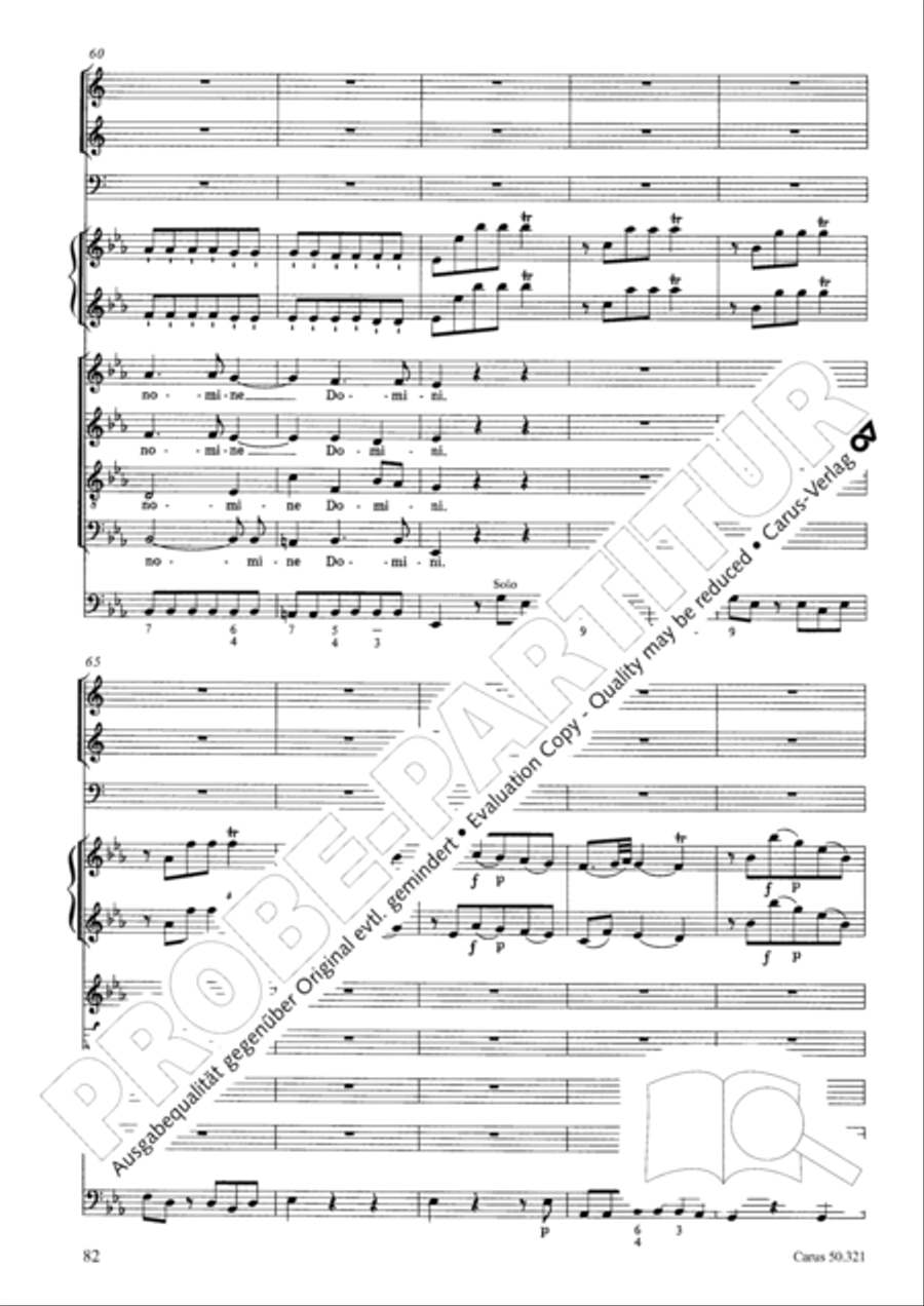 Requiem in C minor 4-Part scores gallery preview page 88