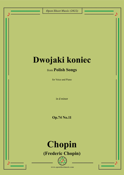 Chopin-Dwojaki koniec(Zwei Leichen),in d minor,Op.74 No.11