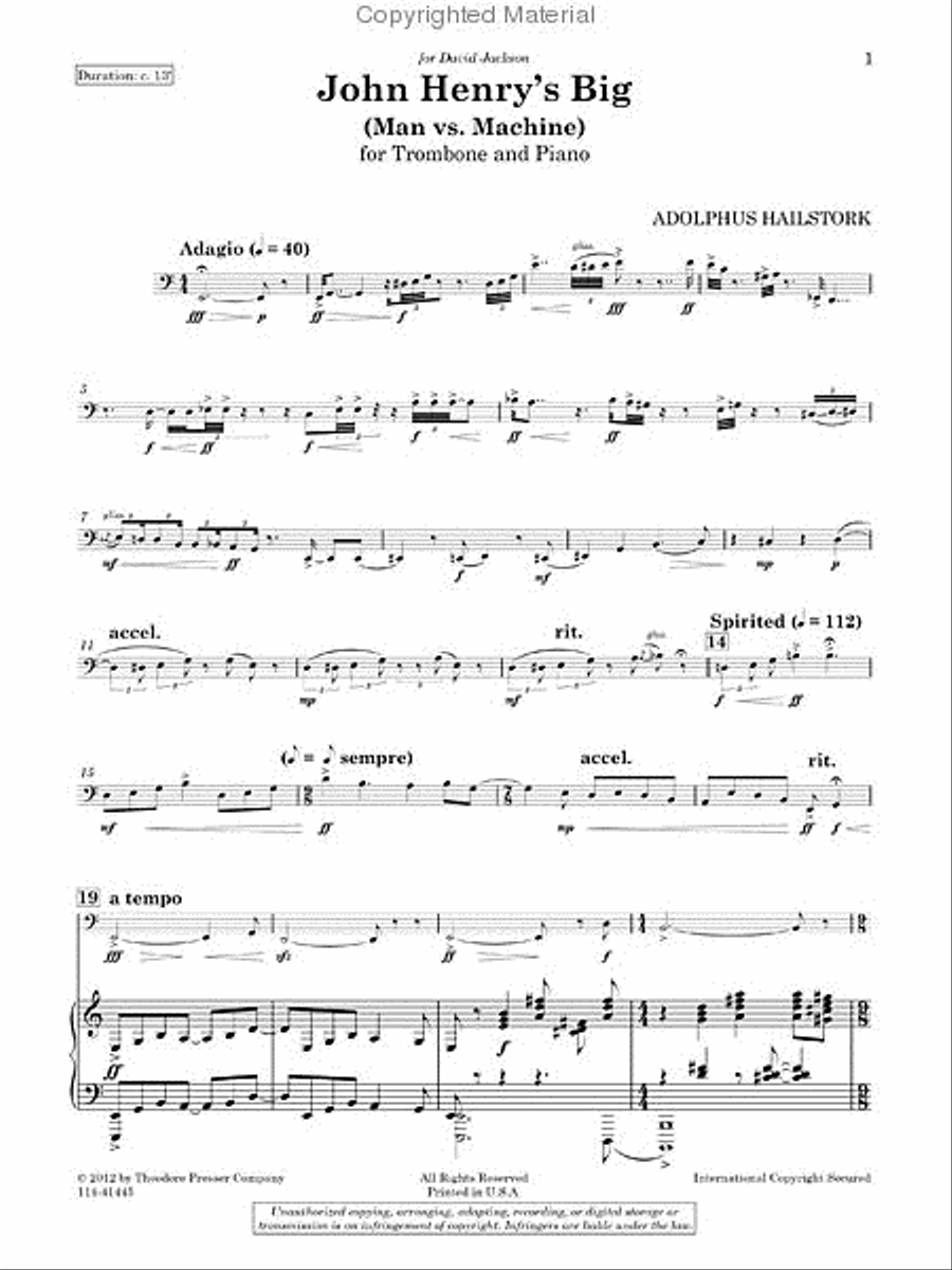 John Henry's Big Chamber Music scores gallery preview page 2