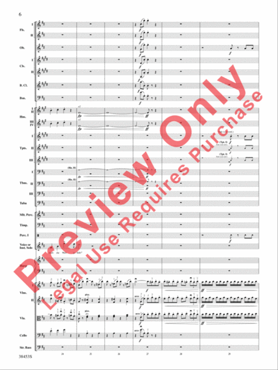 Ging heut Morgen übers Feld Full Orchestra scores gallery preview page 7