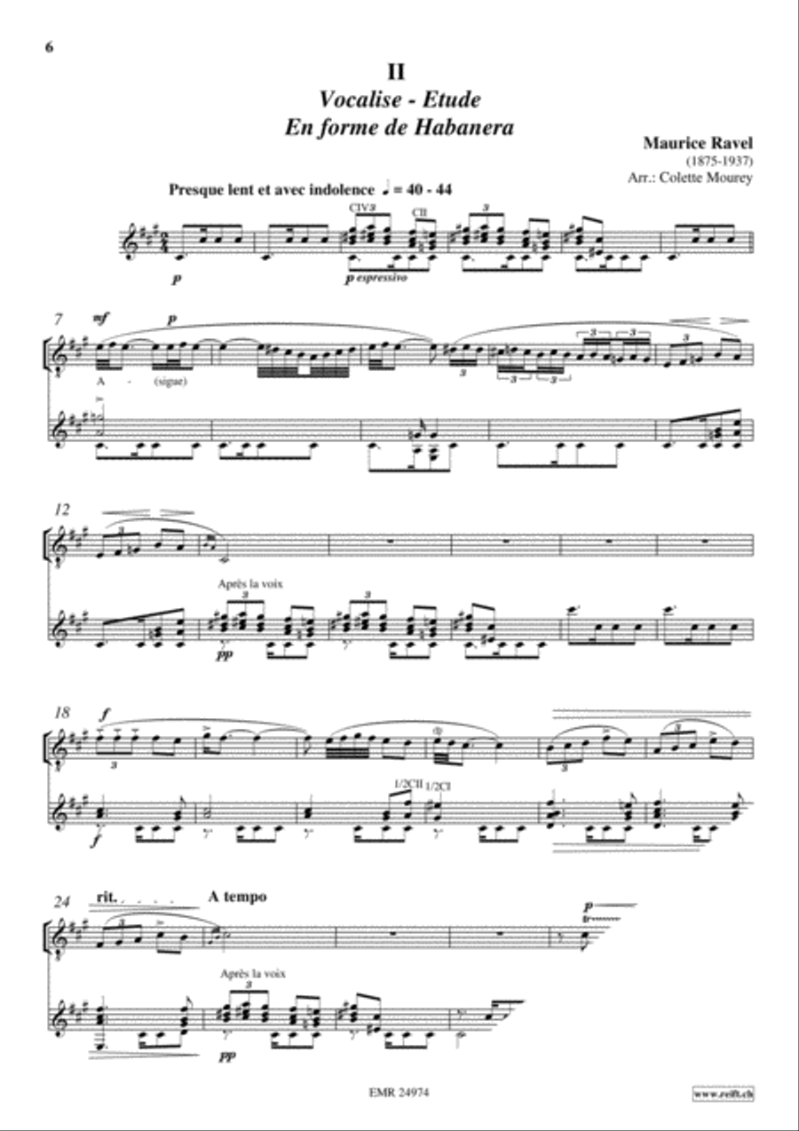 2 Vocalises Guitar scores gallery preview page 4