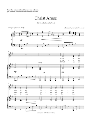 Christ Arose (Low In the Grave He Lay) Choral