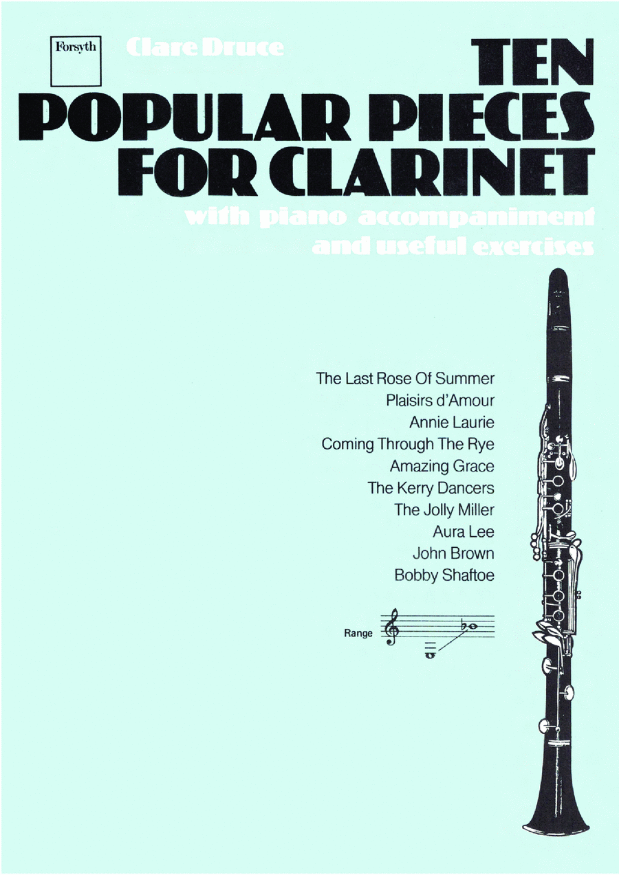 Ten Popular Pieces for Clarinet B-Flat Clarinet scores gallery preview page 1