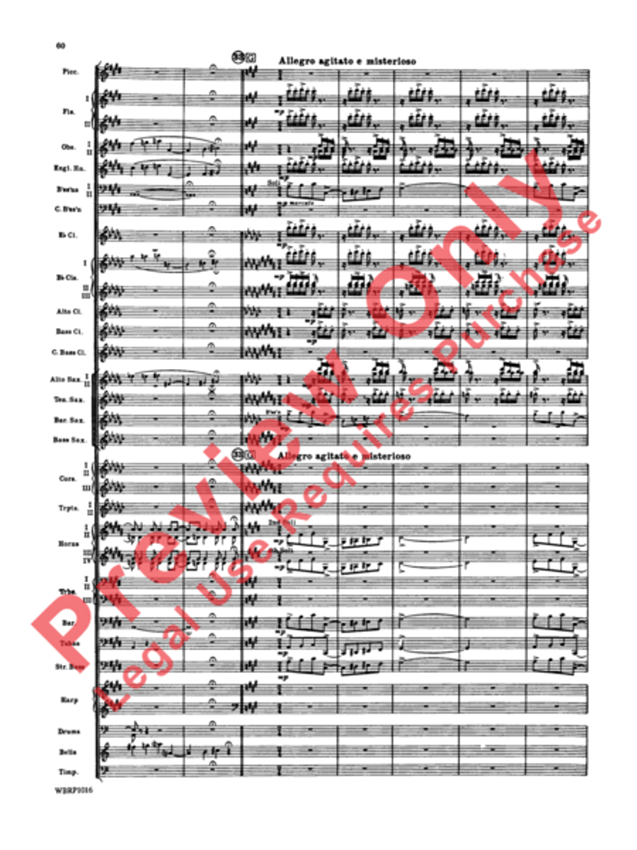 Rhapsody in Blue Concert Band scores gallery preview page 63