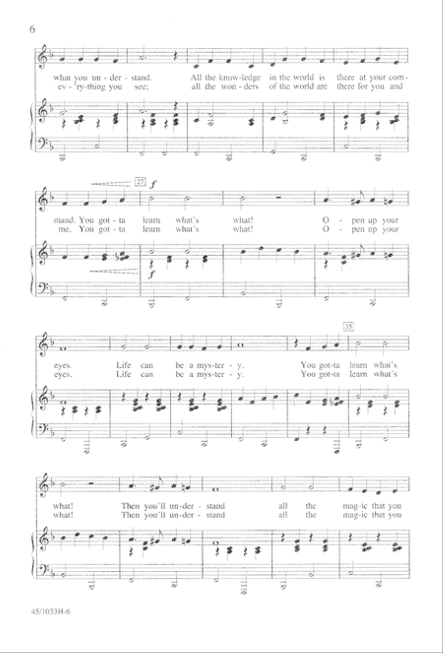 Watts It All About? The Whole Shocking Story Unison Choir scores gallery preview page 7