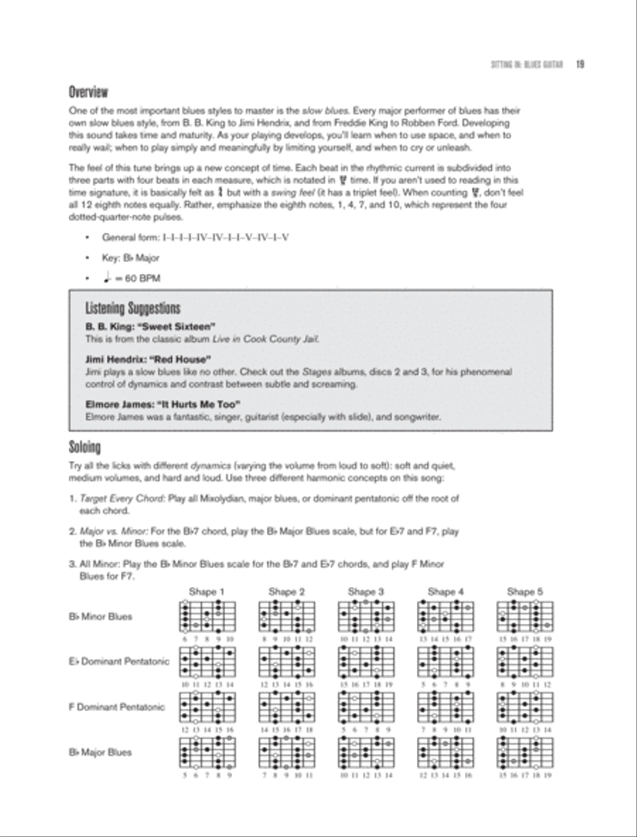 Sitting In -- Blues Guitar Electric Guitar scores gallery preview page 10