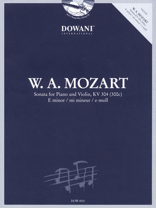 Book cover for Mozart: Sonata for Violin and Piano in E Minor, KV 304 (300C)