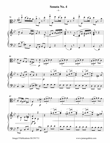 Vivaldi: Sonata No. 4 for Viola & Piano image number null