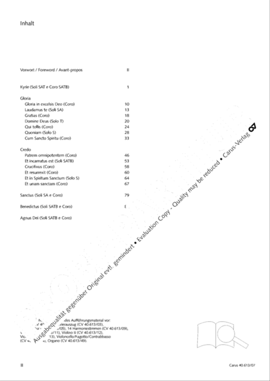 Mass in C (Missa in C) Mass in C (Missa in C) 4-Part scores gallery preview page 3