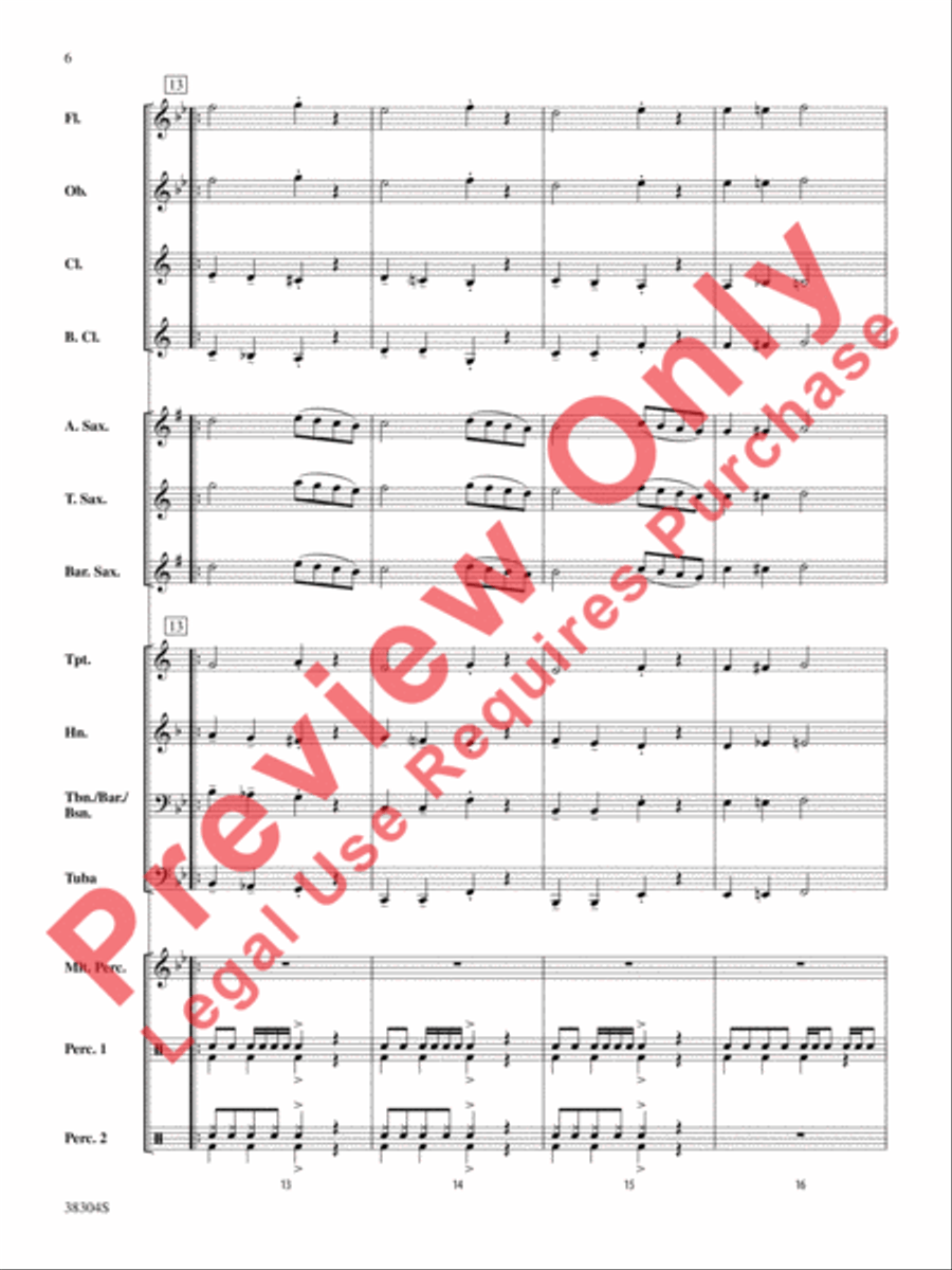Saxes We Have Heard on High Concert Band scores gallery preview page 7