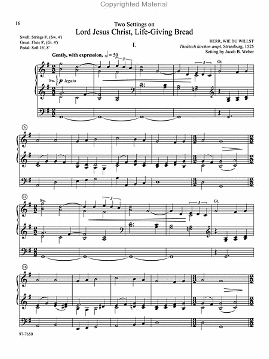Soli Deo Gloria: Eight Distinctive Chorale Preludes for Every Organist, Set 3 Organ scores gallery preview page 7