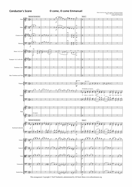 O Come, O Come Emmanuel – Full Orchestra and SATB Choir