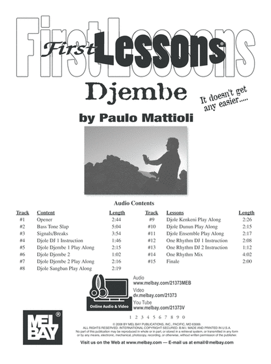 First Lessons Djembe image number null