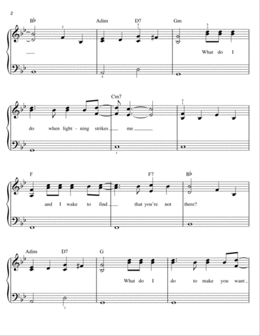 Sorry Seems To Be The Hardest Word Voice scores gallery preview page 2