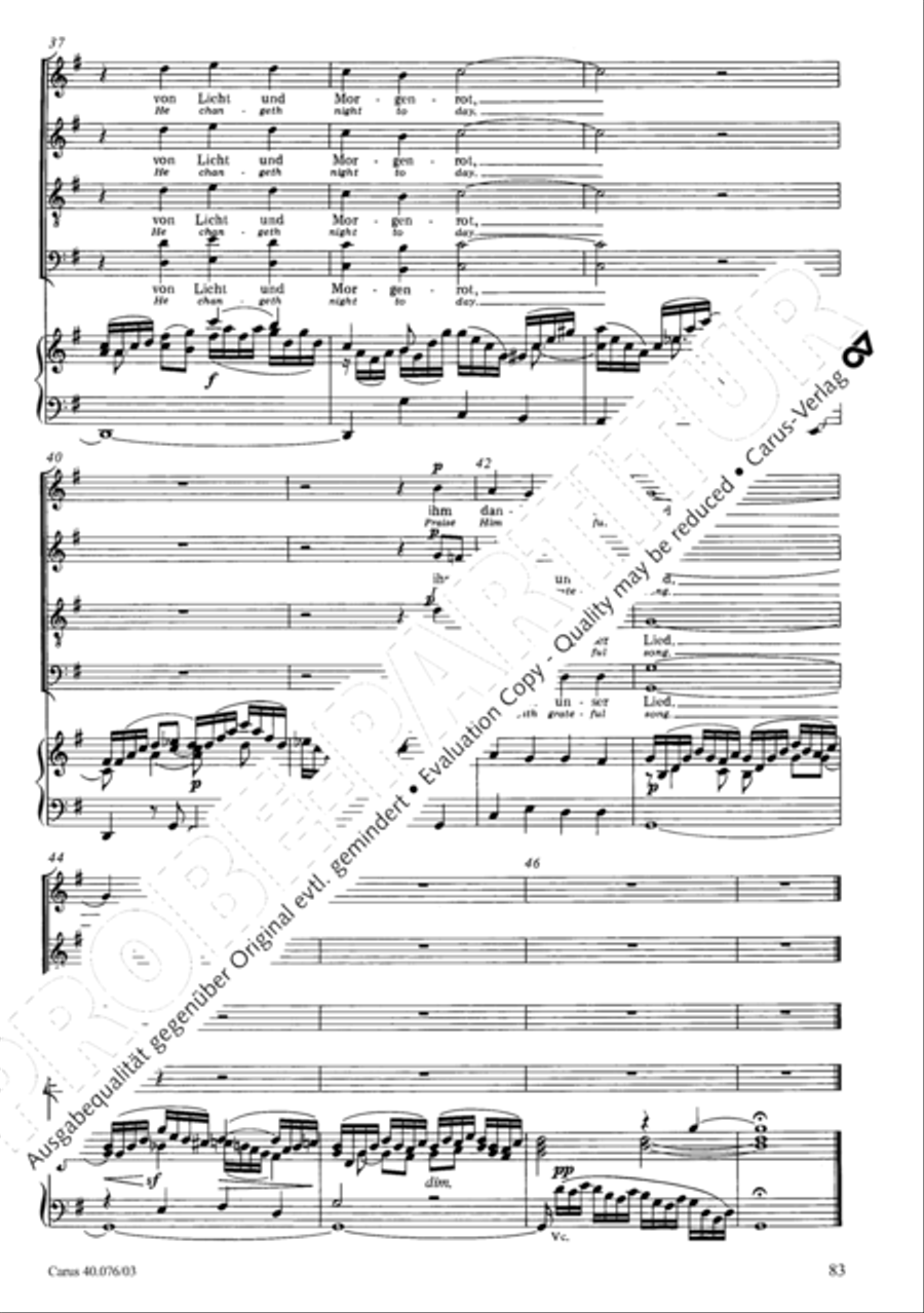 Hymn of Praise, MWV A 18 Hymn of Praise, MWV A 18 SSAATB scores gallery preview page 84