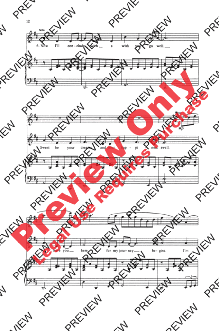 Song for the Mira Women's Choir scores gallery preview page 12