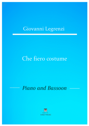 Legrenzi - Che fiero costume (Piano and Bassoon)
