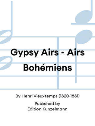 Book cover for Gypsy Airs - Airs Bohémiens