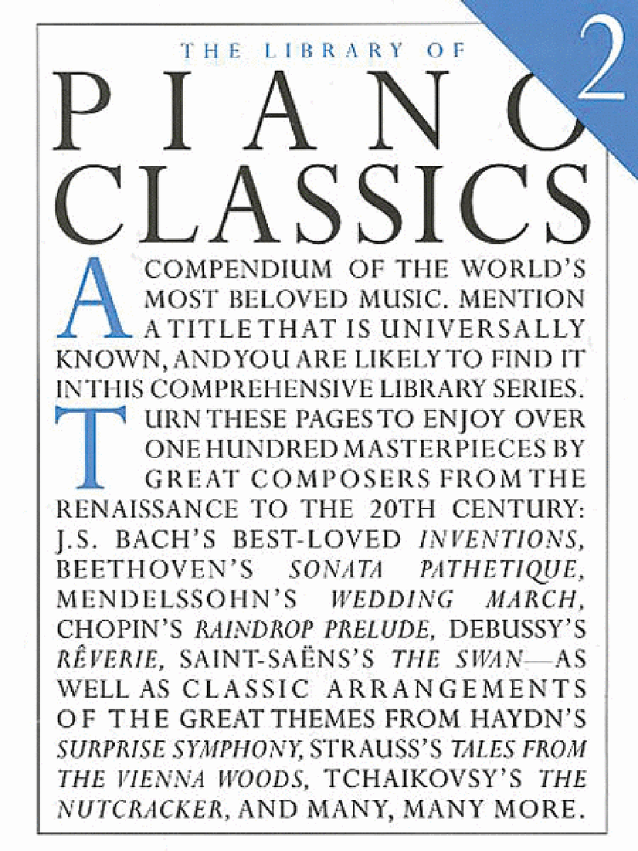 Library of Piano Classics 2 Piano Solo scores gallery preview page 1