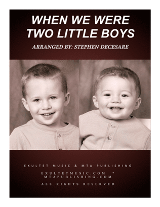Book cover for When We Were Two Little Boys
