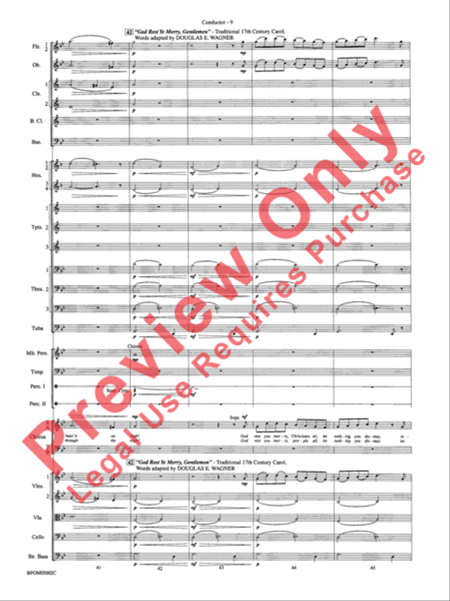 A Festival of Carols Full Orchestra scores gallery preview page 12