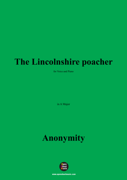 Anonymous-The Lincolnshire poacher,in A Major