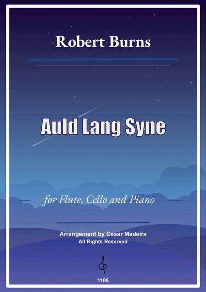 Auld Lang Syne - Flute, Cello and Piano (Full Score and Parts) image number null